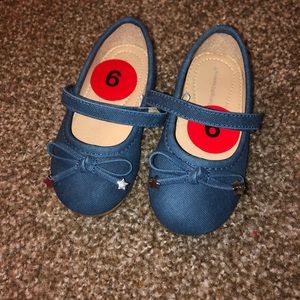 Navy Blue Babydoll shoes ( for babies )